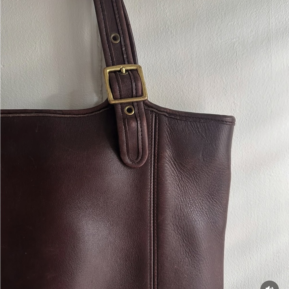 Vintage Coach Legacy Shopper Tote Mahogony - Picture 7 of 9